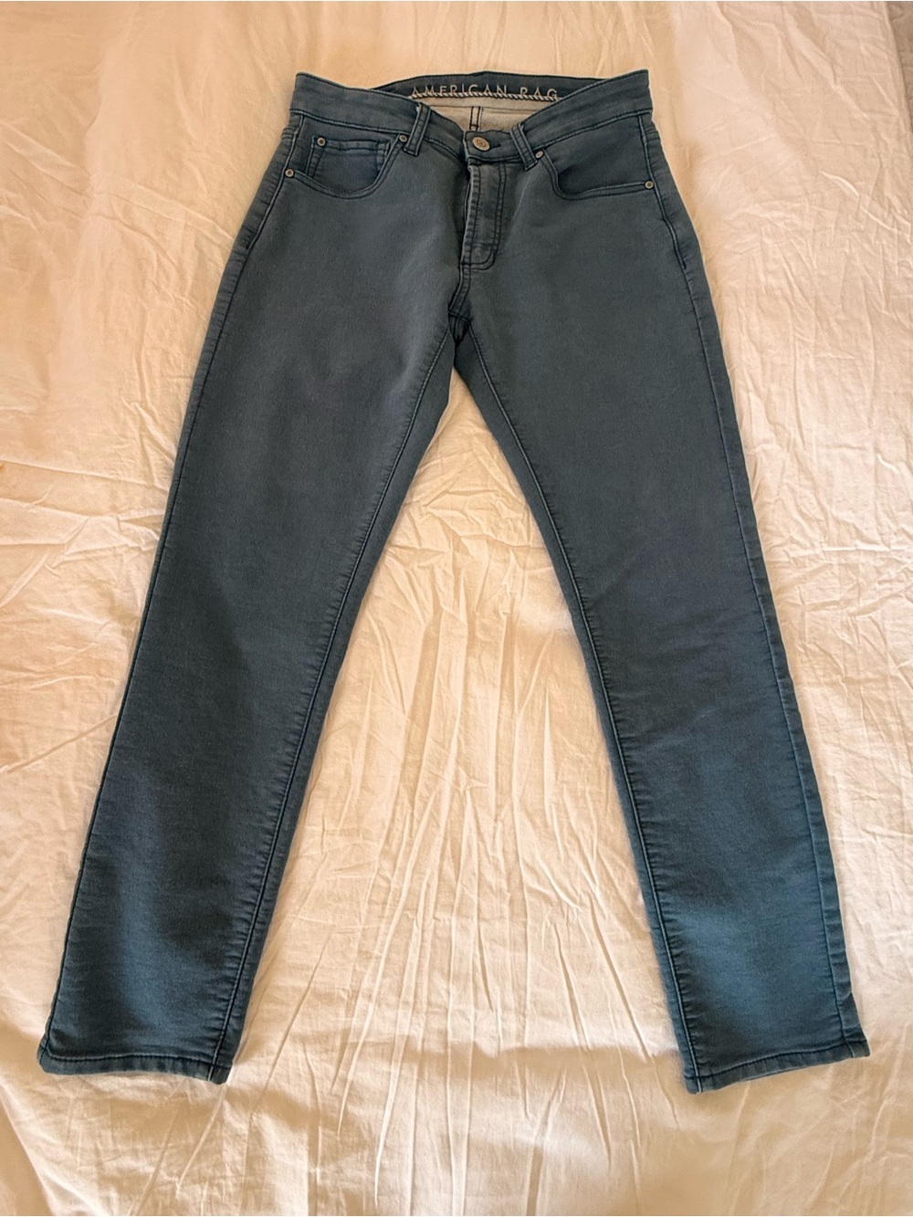American Rag Men’s Jeans W30 L30 Stretch Denim Light Blue Wash 5-Pocket